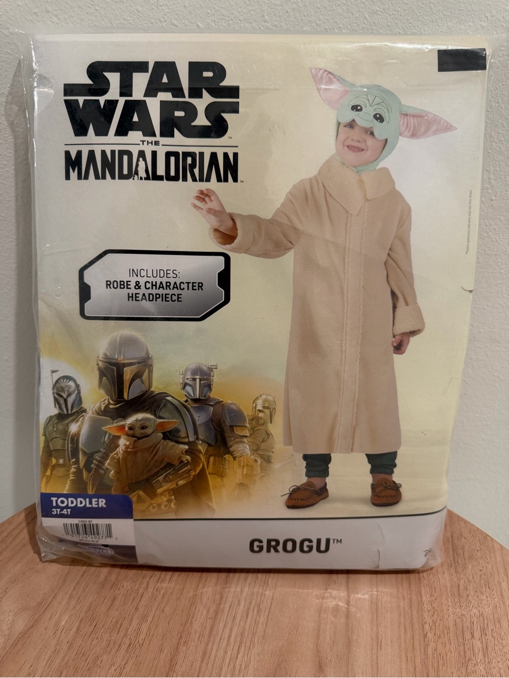 Grogu Toddler Costume size 3t-4t Halloween Star Wars Mandalorian